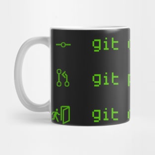 Git Commit, Git Push, Git Outta Here Mug